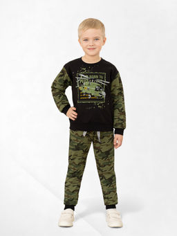 Костюм для малышей хакичерный вертолет