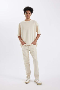 Узкие зауженные джинсовые брюки с нормальной талией и зауженной посадкой - Defacto фото 2