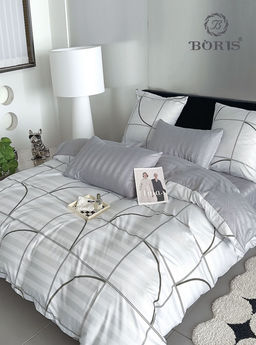 КПБ Boris Двусторонний Страйп-сатин BORDSS024 Семейный