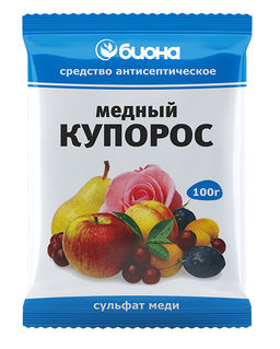 Цена за 2 шт. Медный купорос 100гр Биона