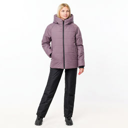 RODOS Утеплённый костюм женский зима М-289 Бежевый/Чёрный  фото 84