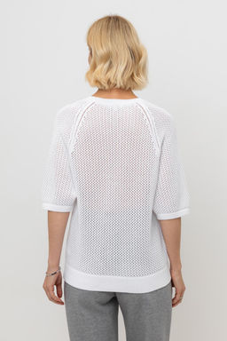 ЕВ 30207/белый джемпер жен