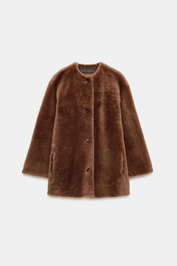 100% REVERSIBLE LEATHER COAT - Zara фото 7