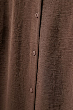 Рубашка оверсайз из жатого хлопка - Mollis фото 8