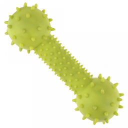 Игрушка для собаки Косточка с шипами 14,5х4,5х4,5см, полипропилен, с шипами, цвета микс (салатовый, темно-розовый, синий), Пэт тойс (Pet toys) (Китай)  фото 3