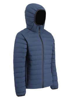 Куртка мужская стёганая с капюшоном с графеновой подкладкой синего цвета 9623_1S
