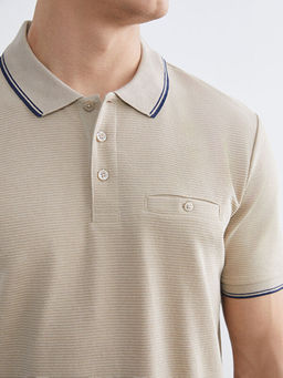 Polo Yaka K?sa Kollu Erkek Dokulu Ti??rt