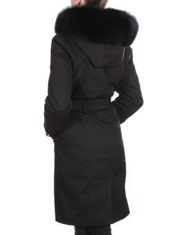 21002 BLACK Пальто зимнее женское MAILILUO (150 гр. холлофайбера) - Fashion фото 4