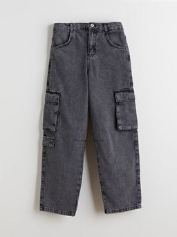 Erkek ?ocuk Kargo Jean Pantolon