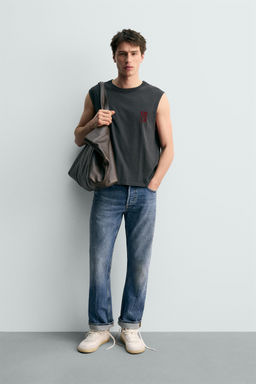 CAMISETA ILUSTRACI?N JURASSIC PARK UCS LLC AND AMBLIN  X DYLAN?S T-SHIRT CLUB X ZARA / Antracita oscuro