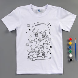 Набор для творчества футболка-раскраска Футболист, размер 122-128 см - Школа талантов фото 4