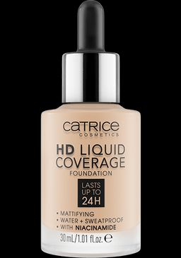 CATRICE Тональная основа HD Liquid Coverage Foundation, 010 Light Beige светло-бежевый 30 мл