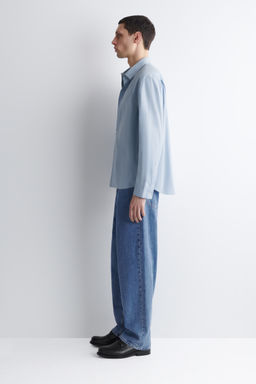 CAMISA DE POPEL?N DE ALGOD?N PIMA RELAXED FIT - H&m фото 7