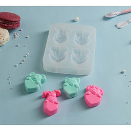 Молд Любовь зверят, силикон, 12,5?10?2 см, цвет белый