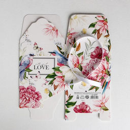 Цена за 2 шт. Коробка подарочная складная, упаковка, «Цветочная», 12×12×12 см
