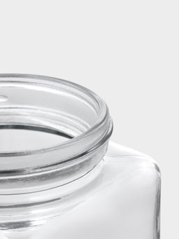 Банка для сыпучих Доляна «Призма», 750 мл, 9×14.5 см, с металлической крышкой, стекло, прозрачная