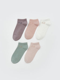 Desenli Kad?n Patik ?orap 5li