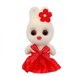 Цена за 12 шт. Игрушка из пенопласта «Зайка с цветком», 13 см