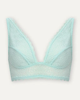 Кружевной бюстгальтер-бралетт зеленого цвета - Deseo фото 4