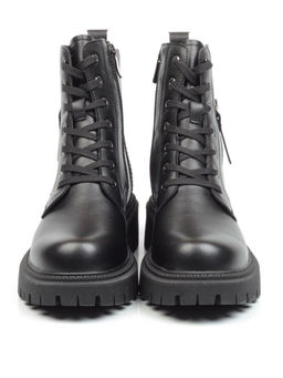 01-5269-1 BLACK Ботинки демисезонные женские (натуральная кожа, байка) - No name фото 12