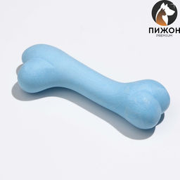Игрушка плавающая Кость-волна Пижон Premium, вспененный TPR, 12,5 х 4 см, голубая