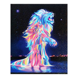 Комплект тетрадей из 5 штук 48 листов в клетку Calligrata TOP «Девушка и лев», обложка мелованный картон, голографическая ламинация, блок офсет