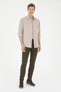U. S. Polo Assn / Мужская рубашка с длинным рукавом Stone - U.s. polo assn фото 4