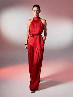 Широкие брюки с резинкой на поясе ZR2605022101-70 / Zarina