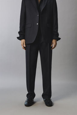 100% WOOL ORIGINS SUIT TROUSERS - Zara фото 10
