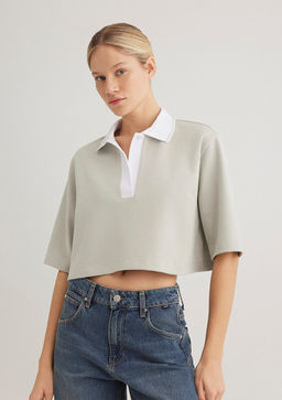 Gri Polo Tisort