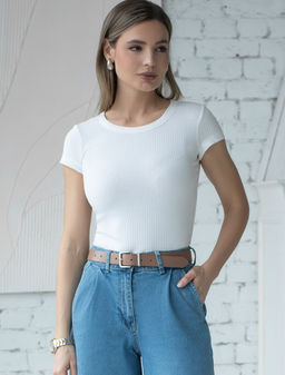 Футболка Vilatte хлопок с полиуретаном белый фото 6