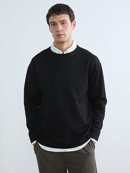 Bisiklet Yaka Erkek Sweatshirt