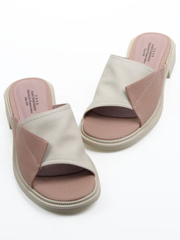 08-XLP1096-11 BEIGE/PINK Босоножки женские (натуральная кожа)