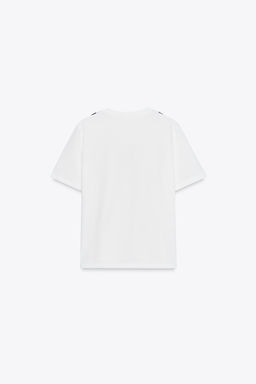 T-SHIRT WITH CONTRAST BOW - Zara фото 13