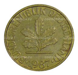 10 пфеннигов 1987 года F Германия