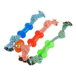 Игрушка канатная с косточкой, до 90 г, до 26 см, микс цветов - Пижон фото 5