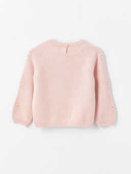 Bisiklet Yaka Desenli K?z Bebek Triko Kazak - Waikiki фото 2