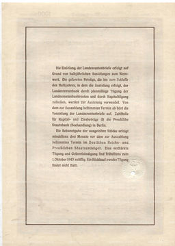 Облигация 4,5% 1000 рейхсмарок 1940 года Германия