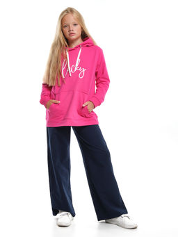 Толстовка с капюшоном с принтом UD 7422 малина - Mini maxi фото 3