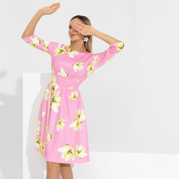 Платье Стильный офис (flower magic) - Charutti фото 4