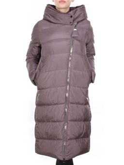 2118 GRAY/PURPLE Пальто зимнее женское MELISACITI (200 гр. холлофайбера) - Fashion фото 2