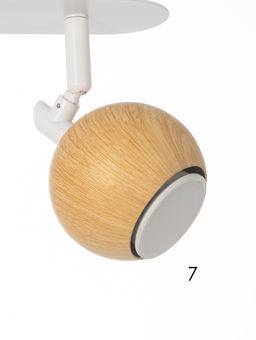 Спот 22000/2, 2x25Вт, GU10, цвет древесный/белый