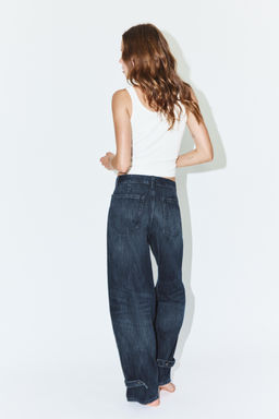 TRF BALLOON MID-WAIST JEANS WITH BELT LOOPS - Zara фото 15