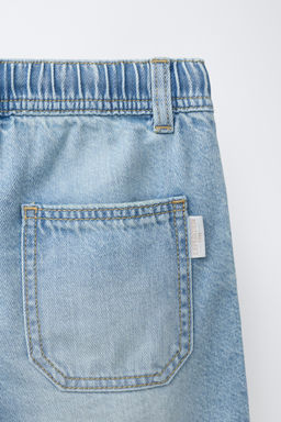 BERMUDA DENIM FLUIDA / Azul