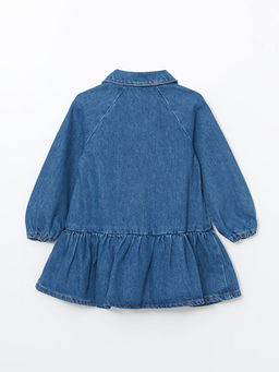 Uzun Kollu Nak??l? K?z Bebek Jean Elbise - Waikiki фото 2