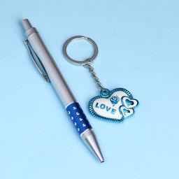 Набор подарочный 2в1 (ручка, брелок сердечко) микс - Simaland фото 3