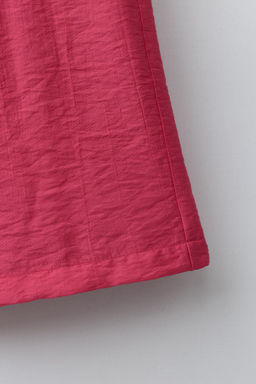 PANTAL?N WIDE LEG EFECTO ARRUGADO / Fucsia - Zara фото 4