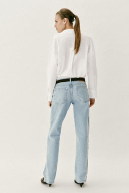 CAMISA B?SICA POPEL?N / Blanco - Zara фото 3