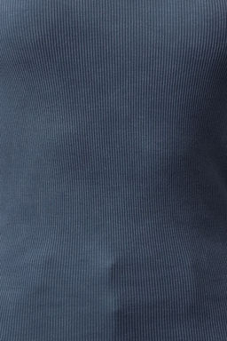 Trendyolmilla Antrasit Eskitme/Soluk Efektli Fitilli Havuz Yaka Vucuda Oturan Pamuklu Orme Bluz TWOAW24BZ00301  фото 3
