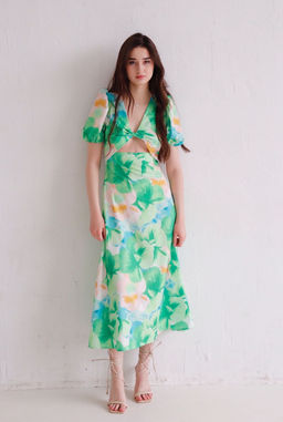 12322 Платье летнее с принтом